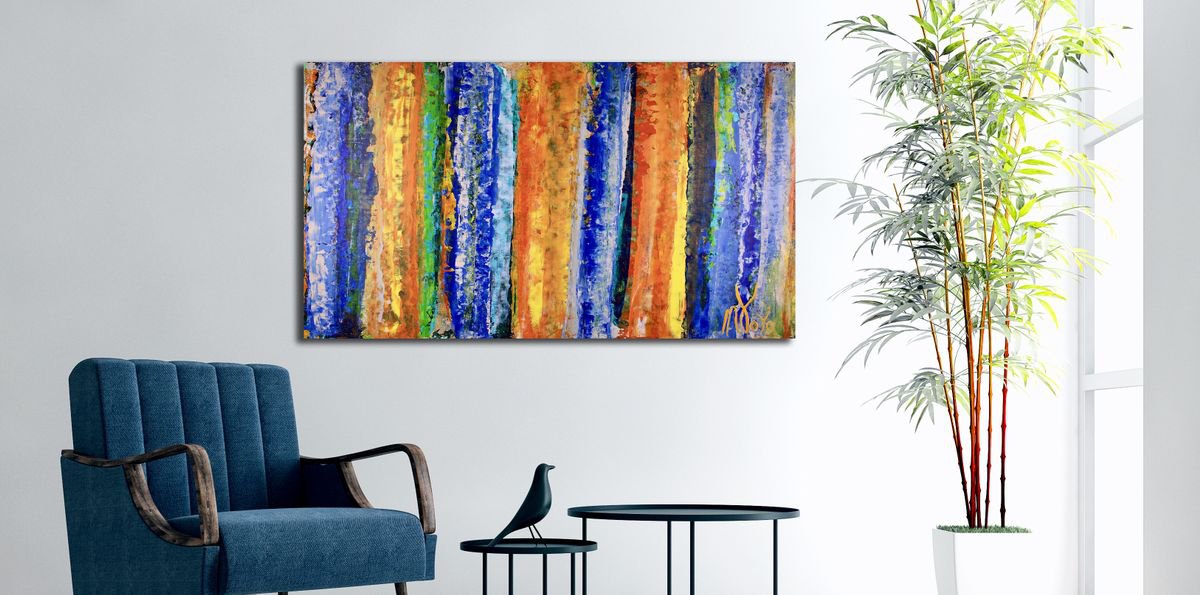 Color Frenzy 2 By Nestor Toro, 34 X 20, Artwork For Sale On Artfinder