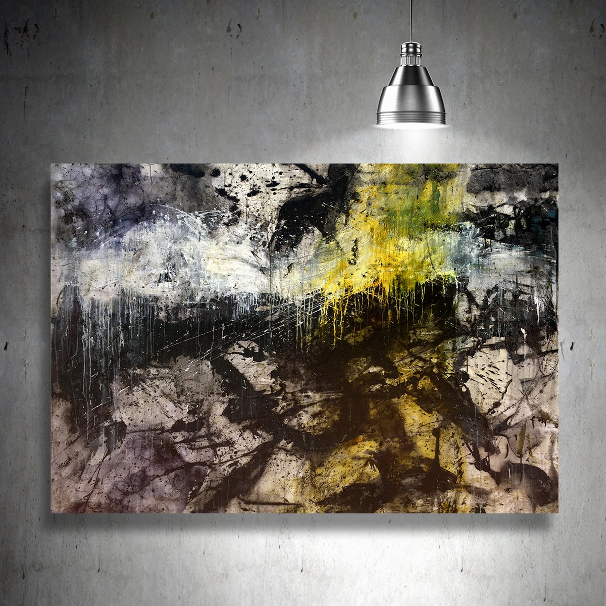 Abstract Acrylic Painting By Lynne Godina-Orme, 70 X 48", Find Your Light, Original Artwork