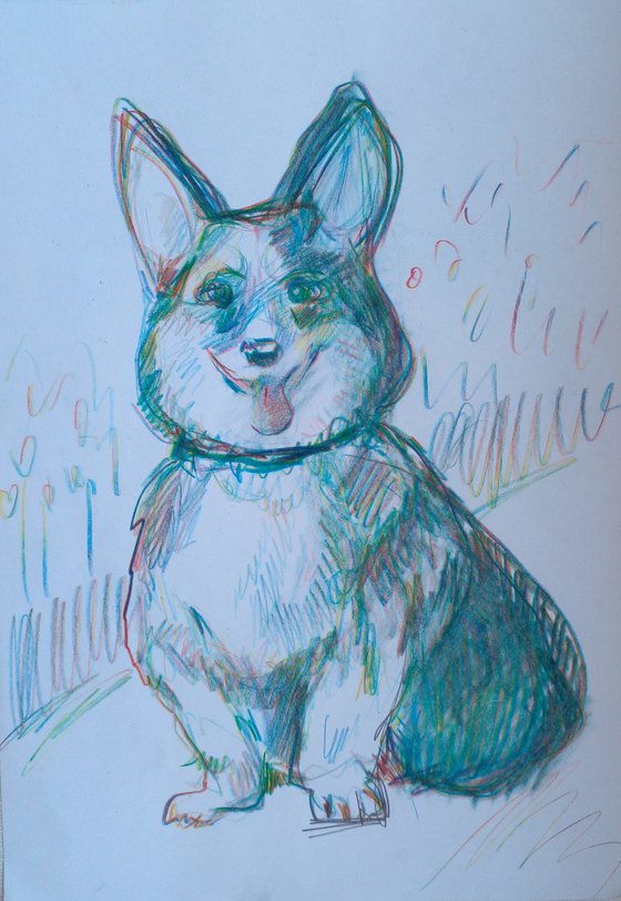 Happy Dog sketch 2