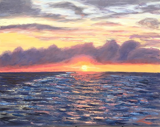 Sailing out of sunset