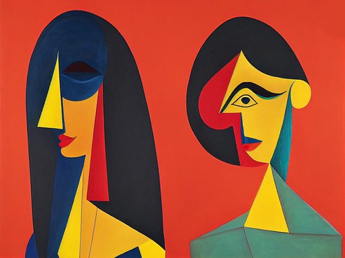 Beauties (inspired by Picasso) by Kosta Morr