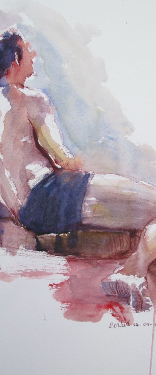 reclining male nude by Rory O’Neill