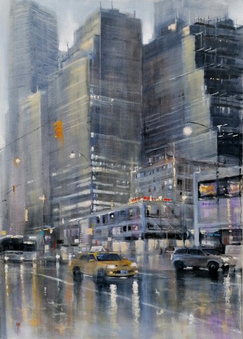 Summer Shower New York by Alan Harris