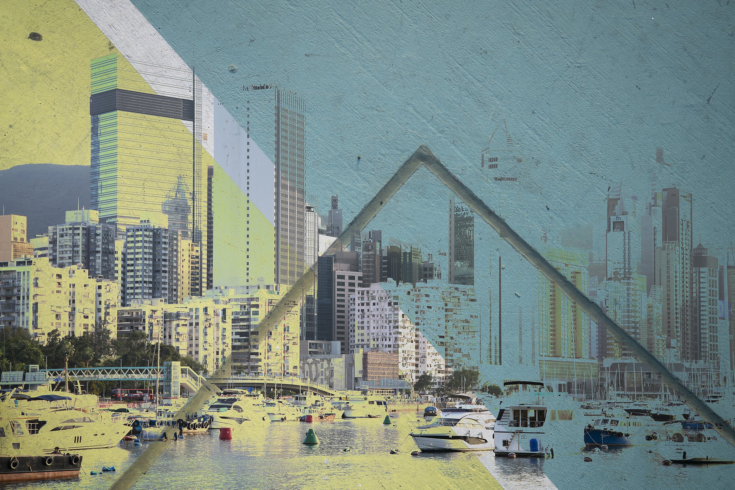 Urban And Pop Cityscapes Photograph By Sergio Capuzzimati, 24 X 16", Skyline#3, Original Artwork