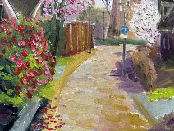 Blossoming Trees and Windmill