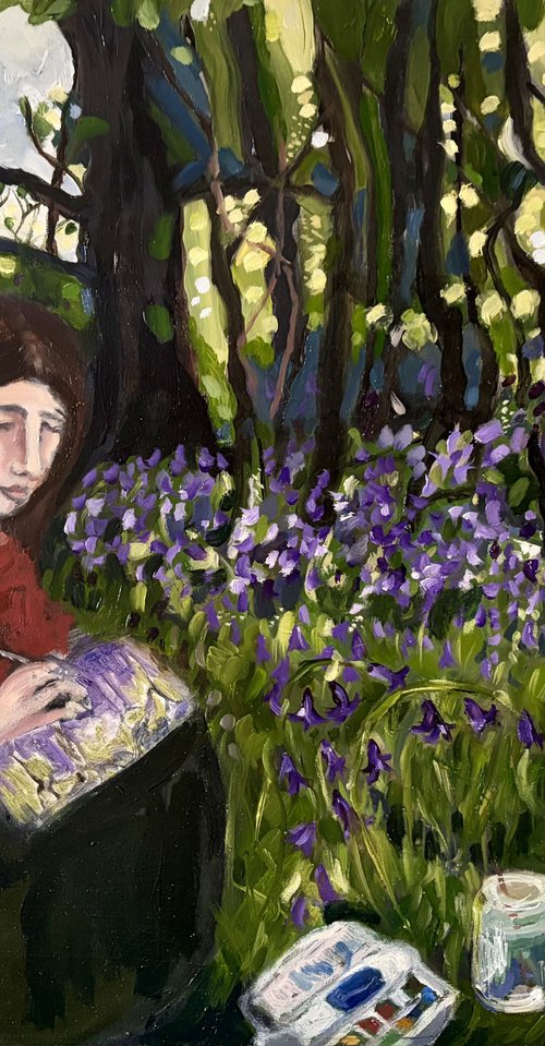 Painting Bluebell in the Woods by Sarah Bale