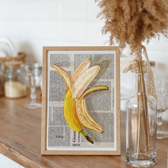 Banana on Newspaper