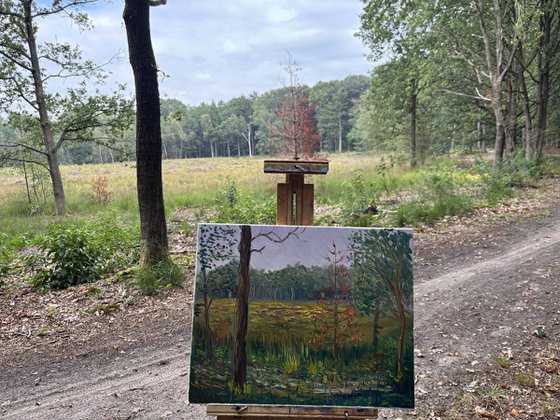Dutch Forest Clearing. Plein air