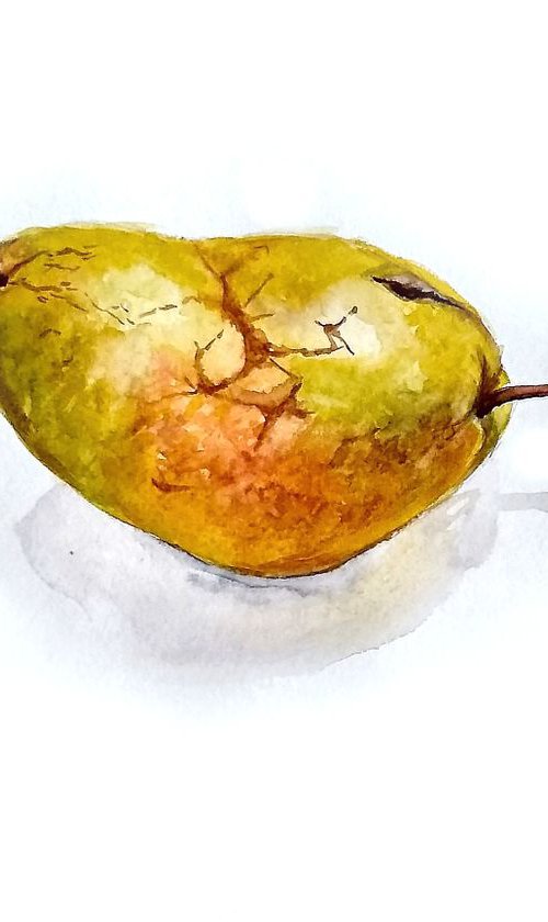 Yellow Pear by Ann Krasikova