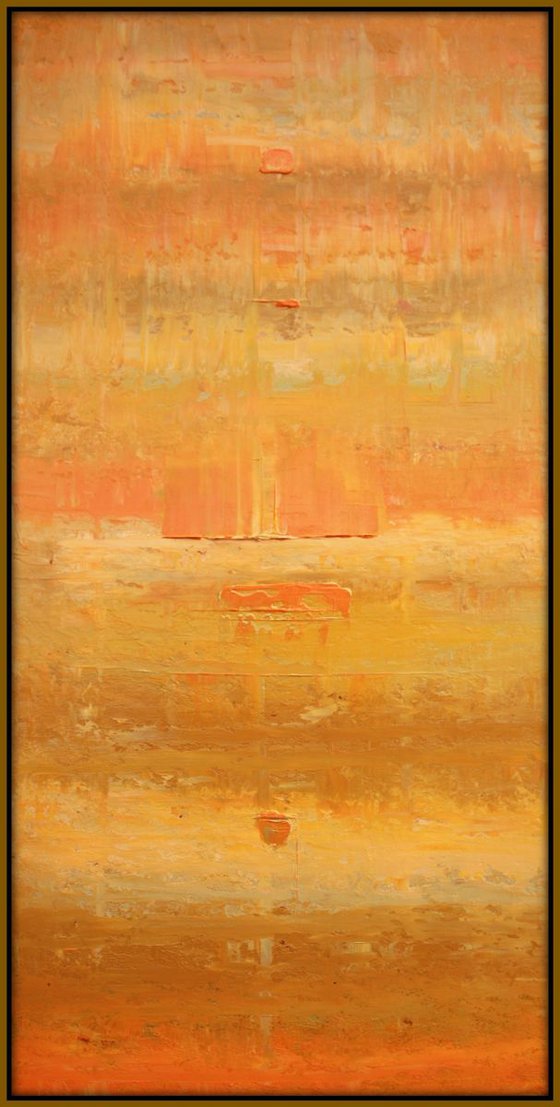 Abstract Gold Orange Ochre Concept