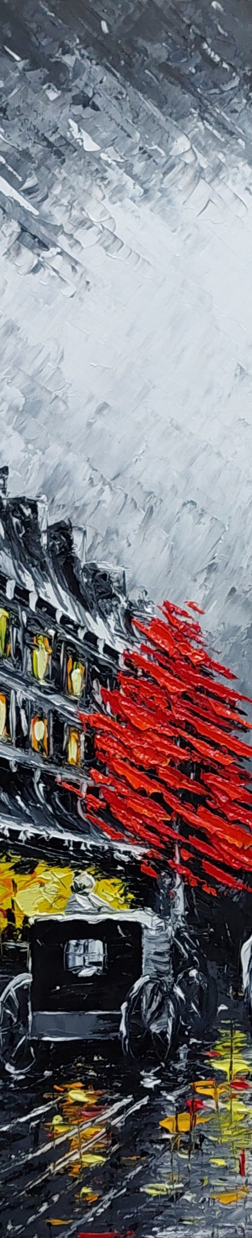 Cityscape - Paris (120x80cm, oil painting, ready to hang) by Andranik Harutyunyan