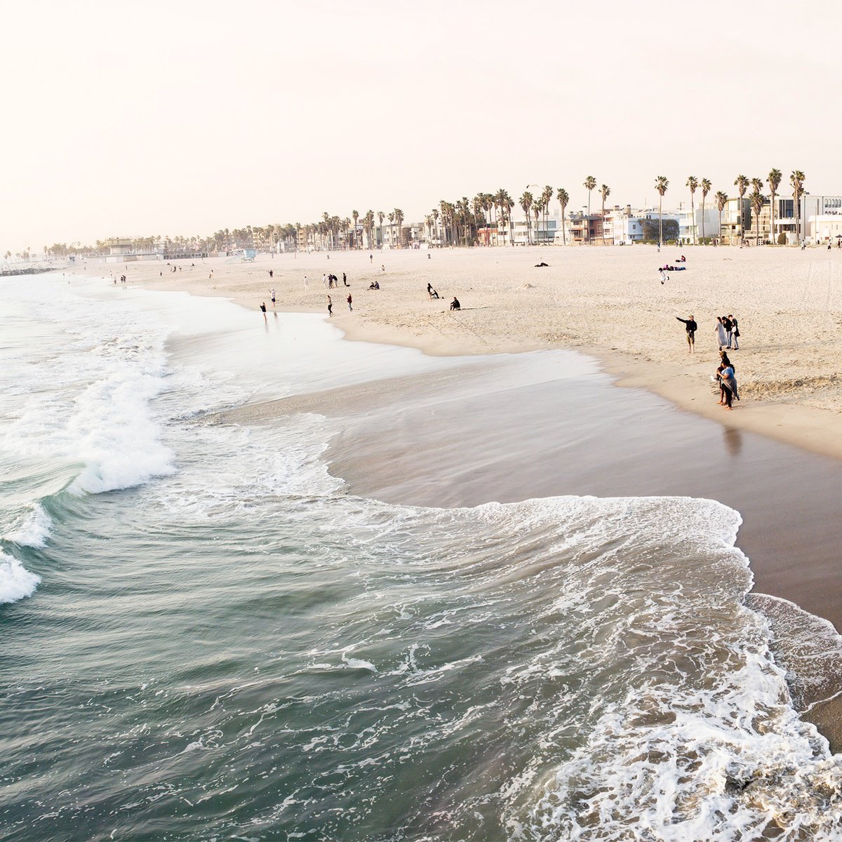 Photorealistic Cityscapes Photograph By Heike Bohnstengel, 12 X 12, Venice Beach #1, Original Artwork
