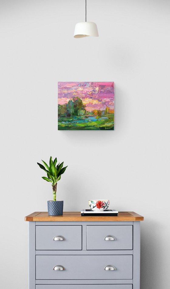 LANDSCAPE WITH STEEPLE