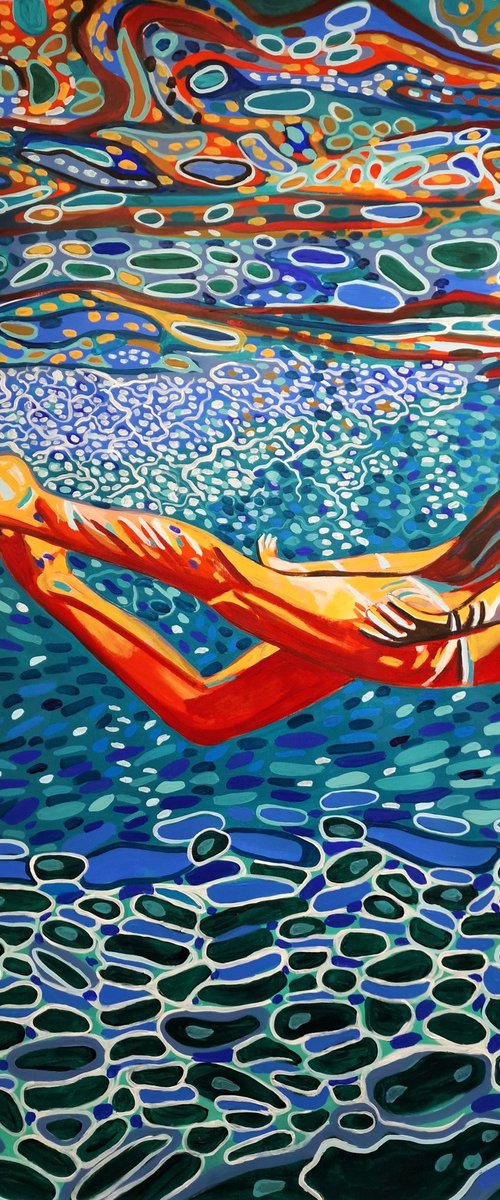 Underwater No2 / 100 x 70 cm by Alexandra Djokic