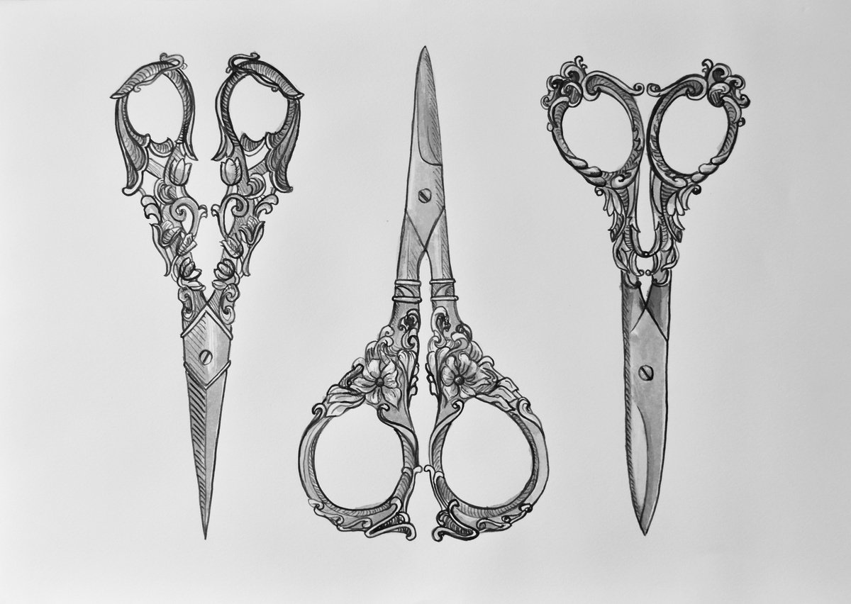 Vintage Scissors III by Veronica Lamb