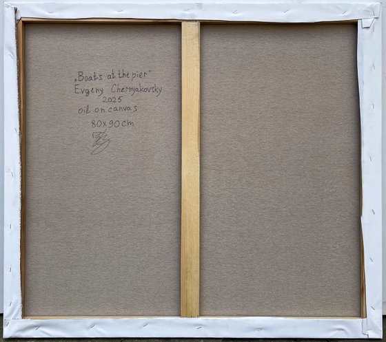 ""Boats at the pier""