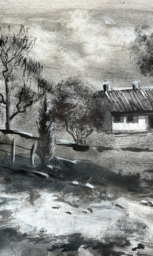 Black and White Landscape by Catherine Varadi
