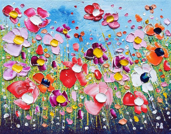 "Wild Meadow Flowers in Love"