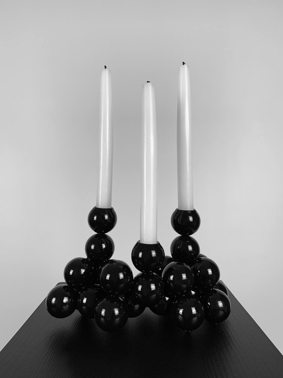 Sphere sculpture Candleholder