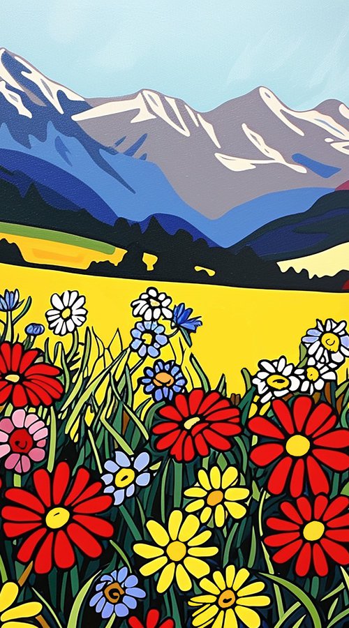 Alpine meadows II by Kosta Morr