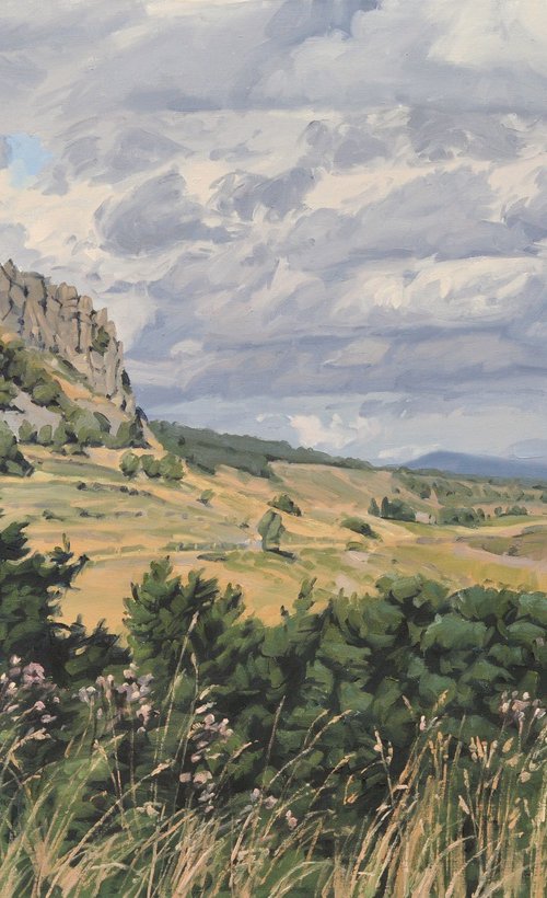 Wind over the Mézenc Massif by ANNE BAUDEQUIN