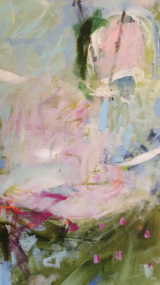 Rain over the waterlily Pond