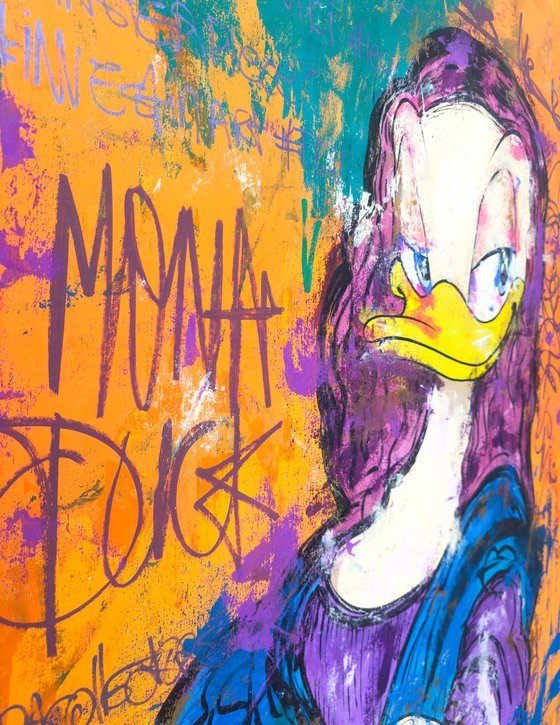 Mona Duck portrait by scrooge da vinci