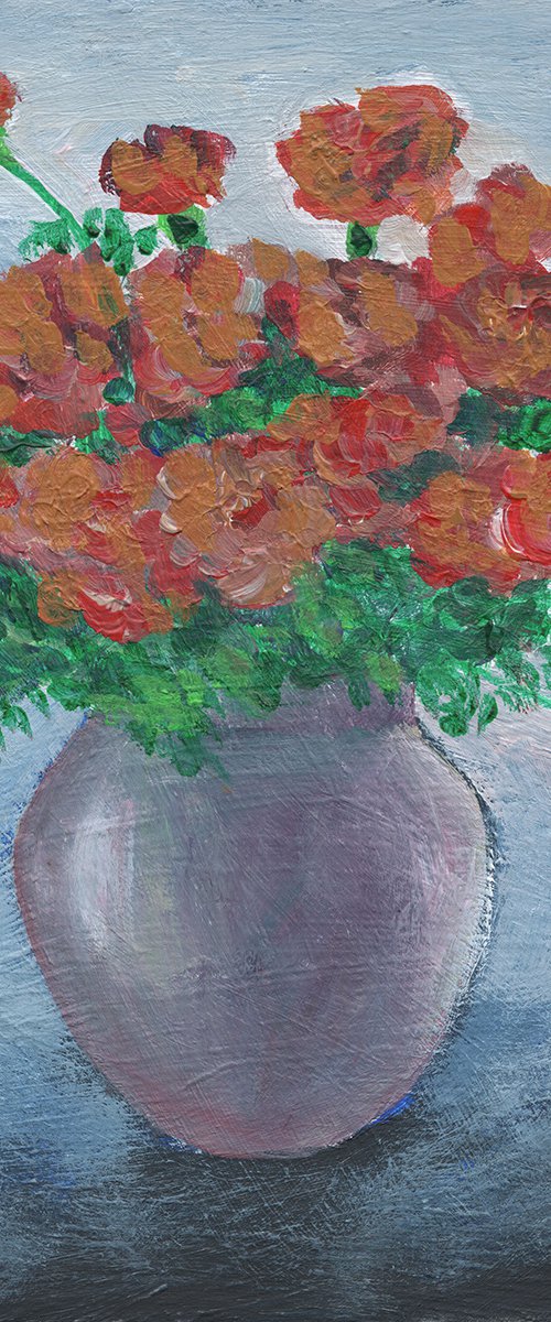 Vase Of Marigolds by Anton Maliar