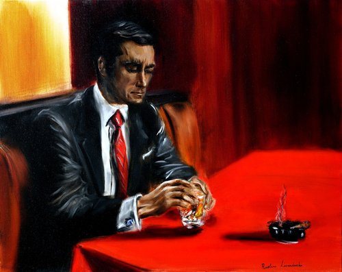 Man at the Bar by Ruslana Levandovska
