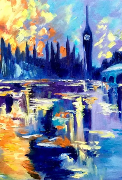 Sunset in London. by Olga Koval
