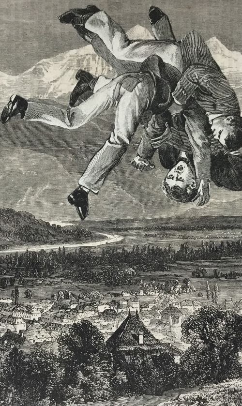Boys Tumbling by Tudor Evans