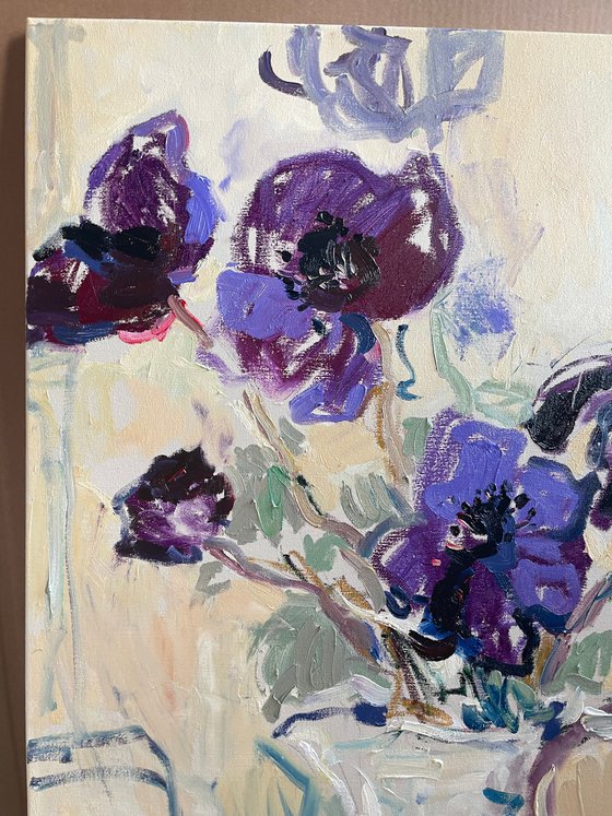 Still life with anemones