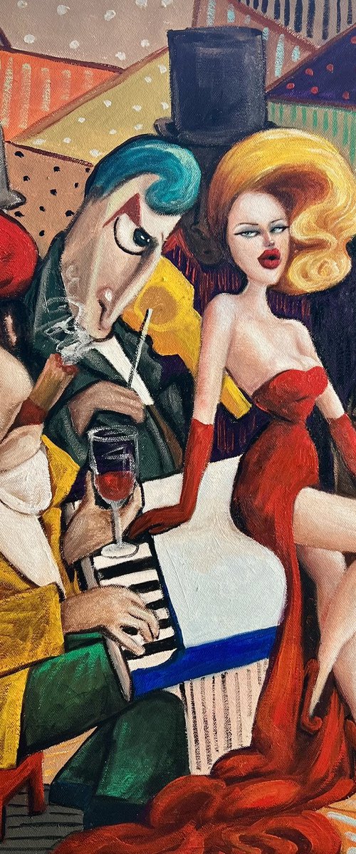 Boss playing piano by Ta Byrne