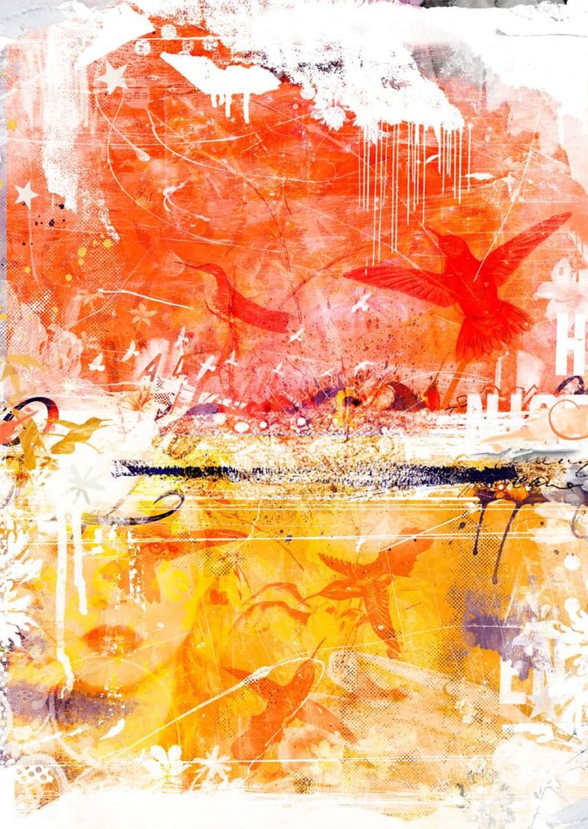 Botanical Painting By Teis Albers, 31 X 47", Elevation, Original Artwork