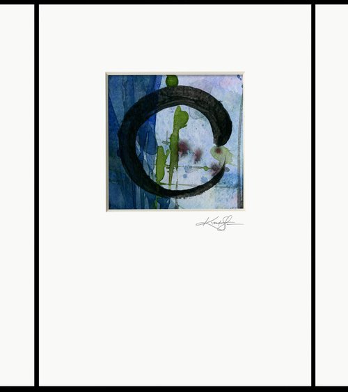 Enso Of Zen Collection 7 - 3 Abstract Zen Circle paintings by Kathy Morton Stanion by Kathy Morton Stanion