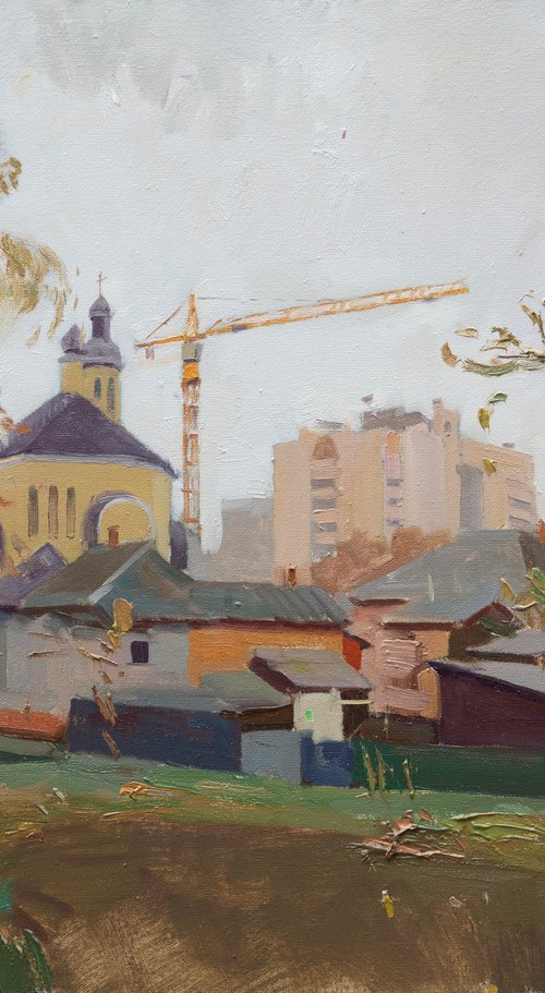 City in autumn by Victor Onyshchenko