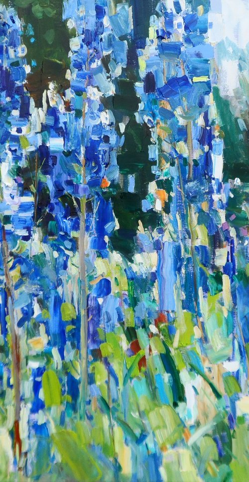 " Lupines in my garden" by Yehor Dulin