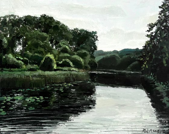 In the summer by the river