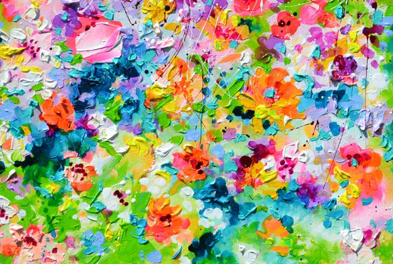 Summer Flower Field - Anemone, Poppies, Peonies, Californian Poppy, Daisies