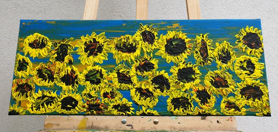 Blooming sunflowers 2