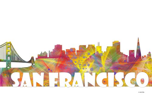 San Francisco Skyline MCLR2 by Marlene Watson