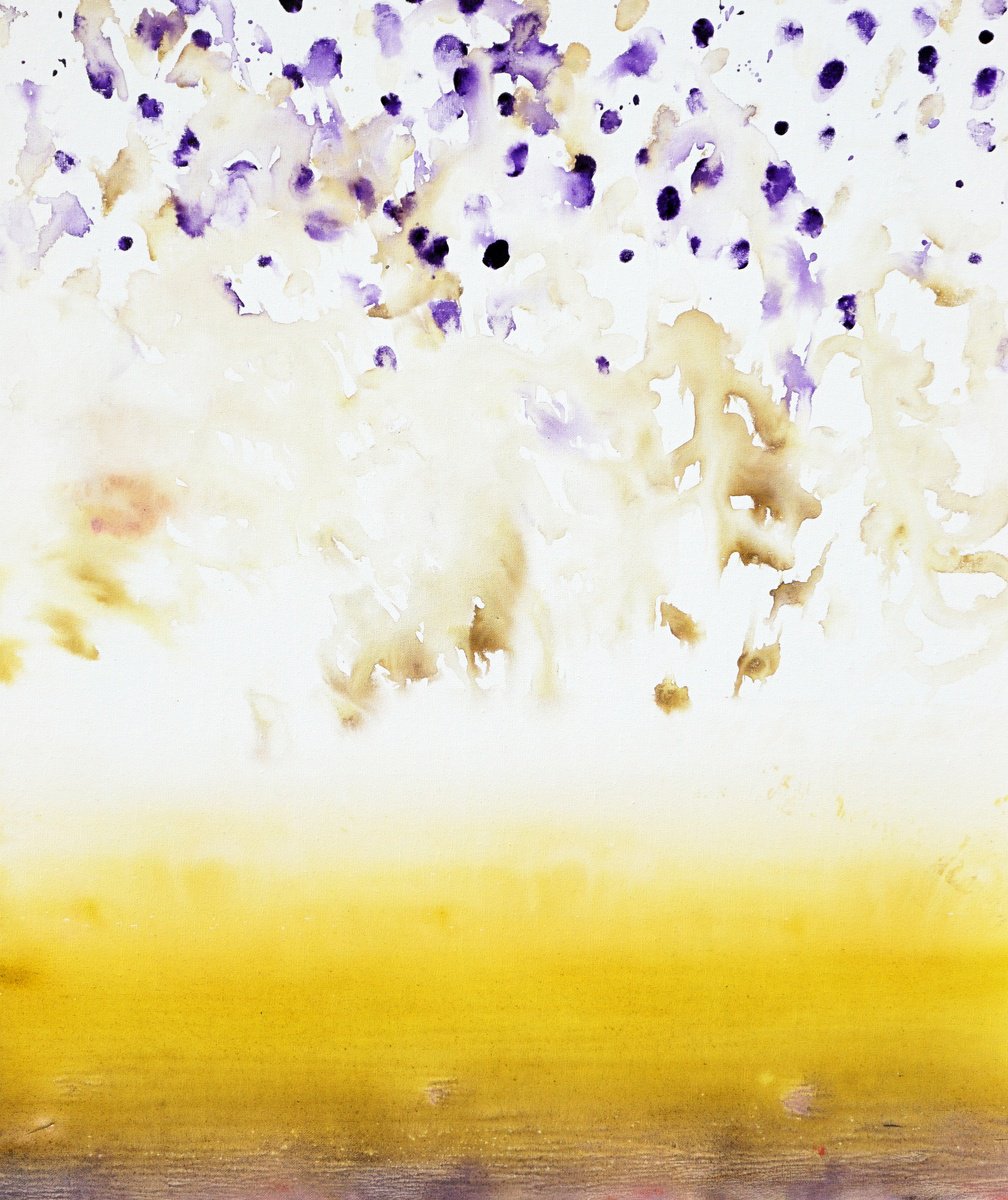 Abstract Watercolour By Jelena B, 16 X 20, Purple Rain, Original Artwork