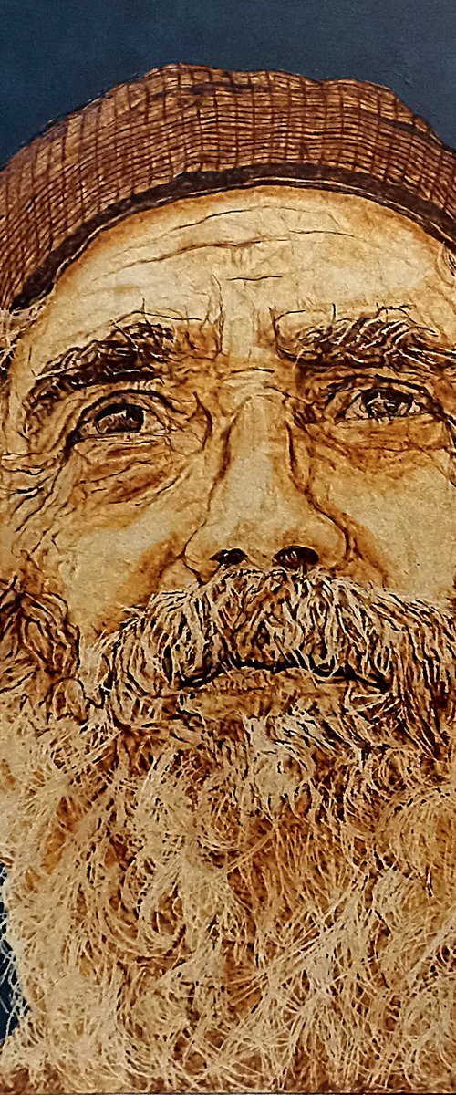 Saint Paisios of Mount Athos by MILIS Pyrography