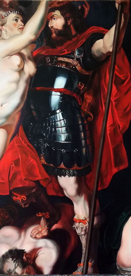 A free interpretation of great work of Peter Paul Rubens " The Crowning of Mars" by Serghei Ghetiu