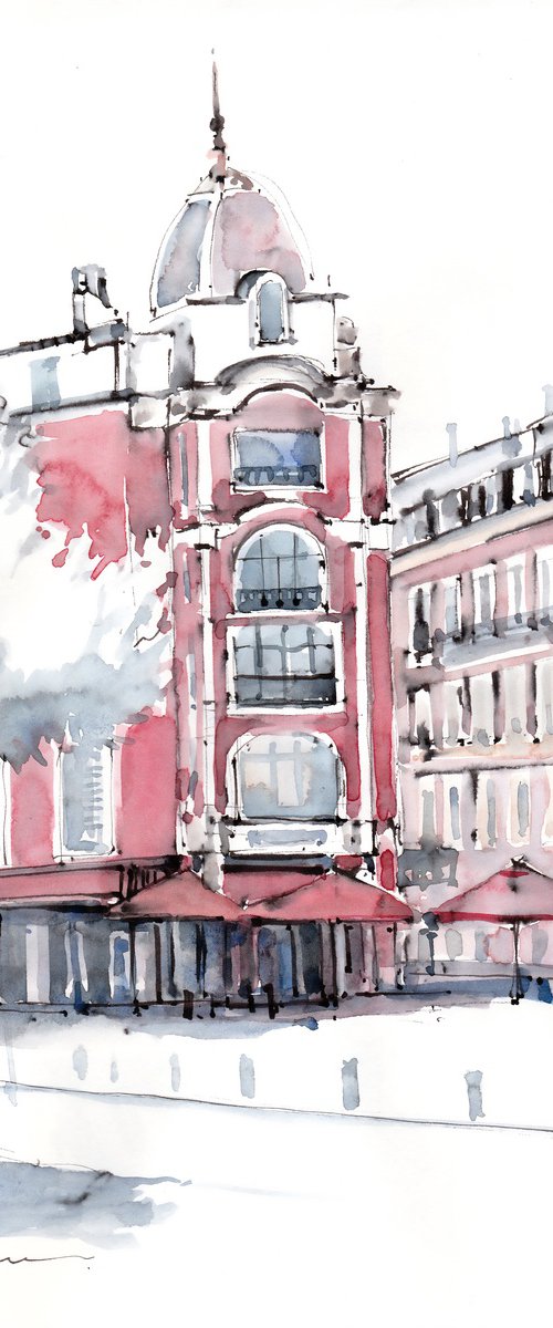 Sketch from Rue Masséna by Tatiana Alekseeva
