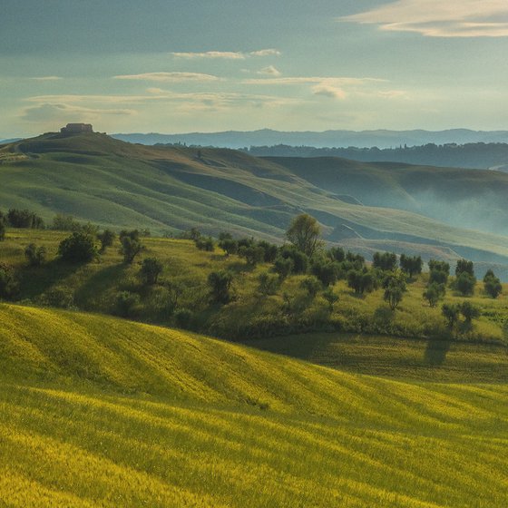 Harmony of Light - Sunrise in Tuscany - Landscape Art Photo