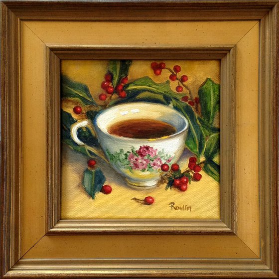 China Teacup and Holy Berries