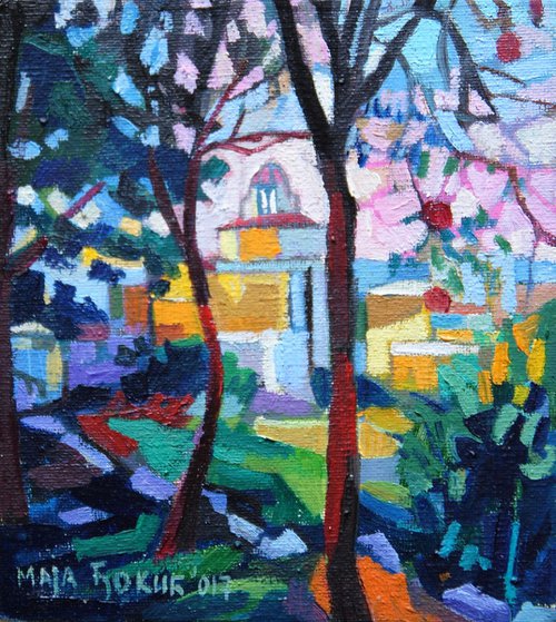 Motif from Malta / 11 x 12.5 x 0.3cm by Maja Đokić Mihajlović