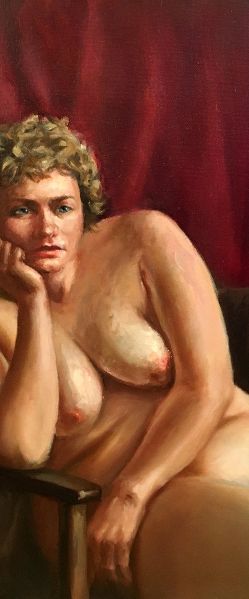 Nude Oil Painting. Nude Female Fine Art. by Yana  Golikova