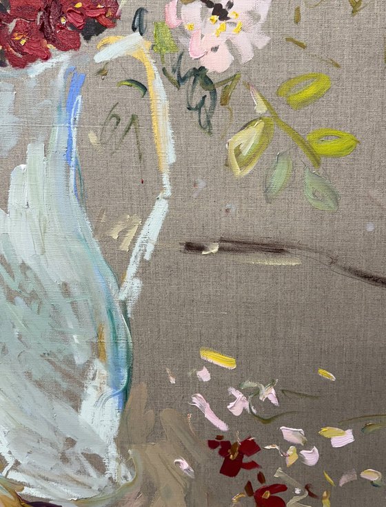 Summer flowers in a jug